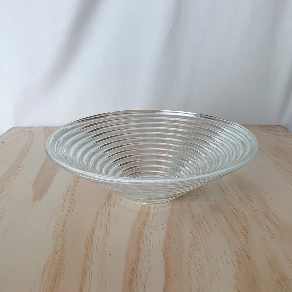 Vintage Concentric Circles Stacked Glass Bowl